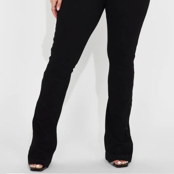 Black Ribbed Jumpsuit FASHION NOVA - Picture 4 of 10